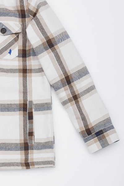 MCS Geruit gewatteerd overshirt