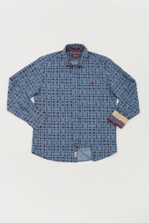 MCS Shirt met Shibori-print