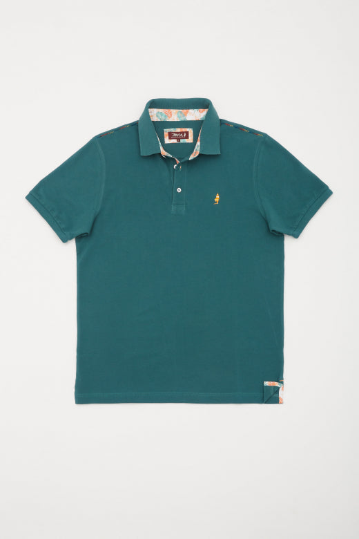 MCS Poloshirt met schaduwrijke borduursels en korte mouwen