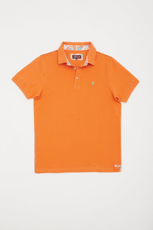 MCS Poloshirt met schaduwrijke borduursels en korte mouwen