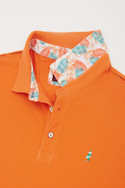 MCS Poloshirt met schaduwrijke borduursels en korte mouwen
