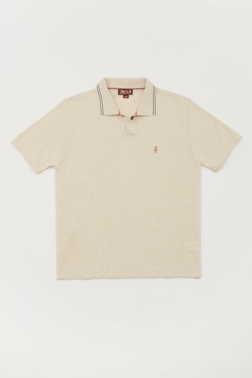 MCS Polo en tricot coton-lin