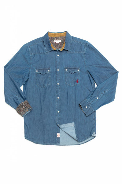 MCS denim shirt stone-washed