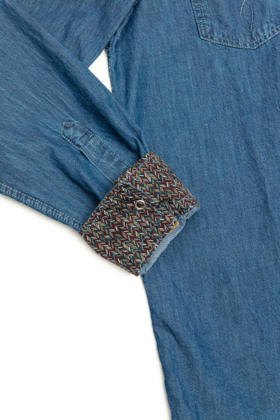 MCS denim shirt stone-washed