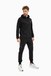 SCR Neso Sweatvest Hoodie met rits-zwart