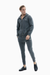 SCR Nedro Sweatvest Hoodie met zilveren logo-Grijs
