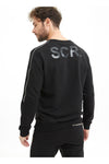 SCR Tedo Sweater Sweater met ritsen aan beide mouwen-zwart
