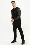 SCR Zadiq Sweater Sweater -Zwart -Legerprint